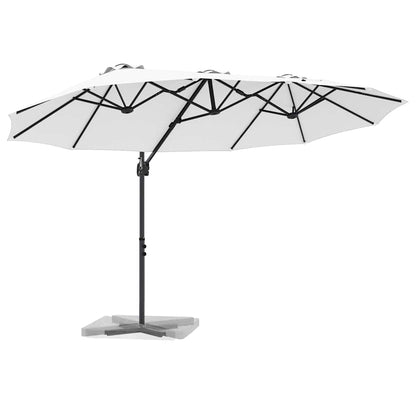 Garden Cantilever Parasol Sand 372 x 198 x 243 cm