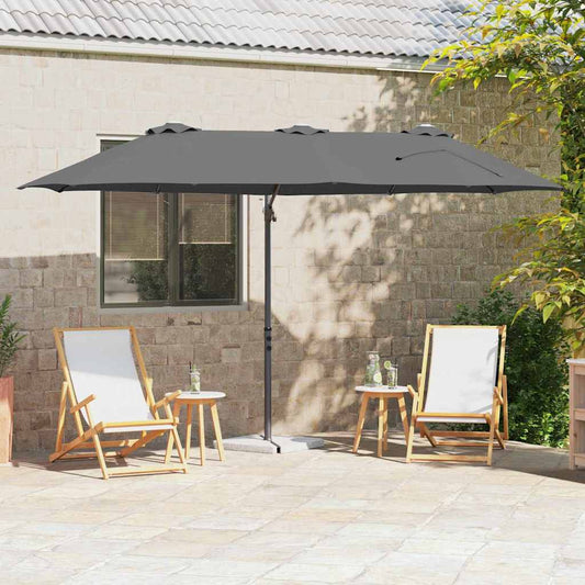 Garden Cantilever Parasol Anthracite 372 x 198 x 243 cm