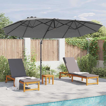 Garden Cantilever Parasol Anthracite 372 x 198 x 243 cm