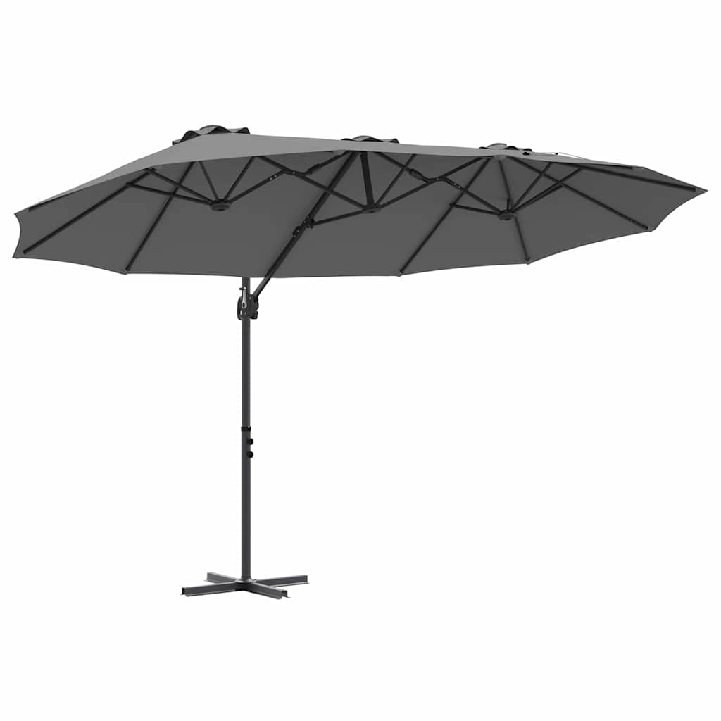 Garden Cantilever Parasol Anthracite 372 x 198 x 243 cm
