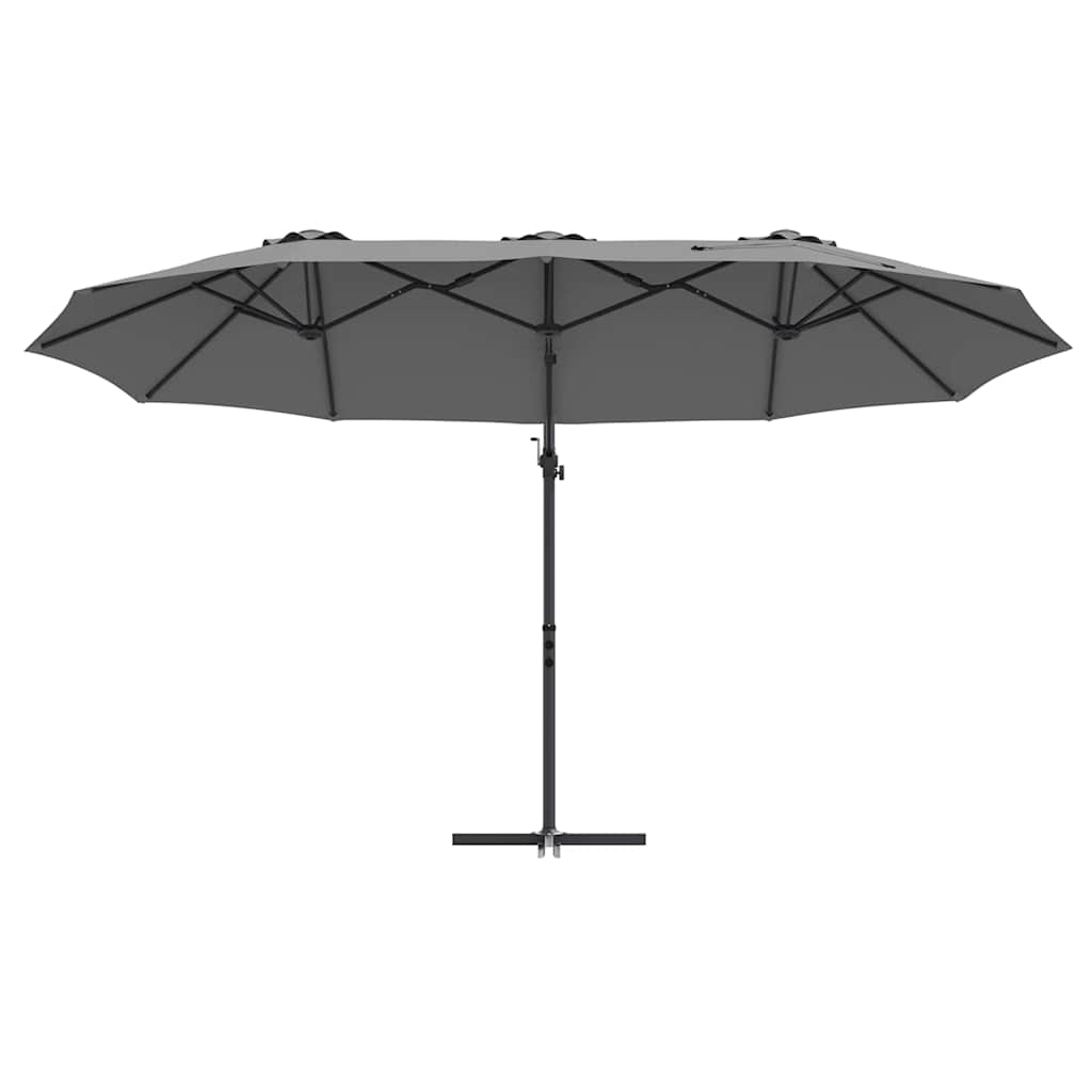 Garden Cantilever Parasol Anthracite 372 x 198 x 243 cm