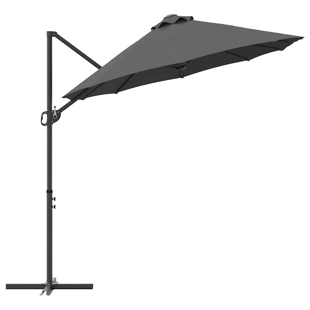 Garden Cantilever Parasol Anthracite 372 x 198 x 243 cm