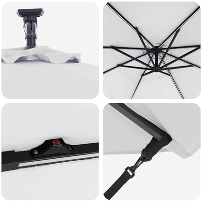 Cantilever Banana Parasol Sand 294 x 294 x 248 cm