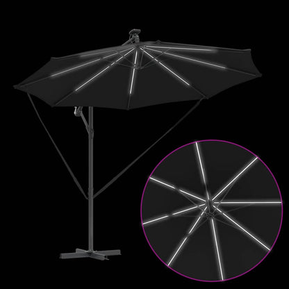 Cantilever Banana Parasol Black 294 x 294 x 248 cm