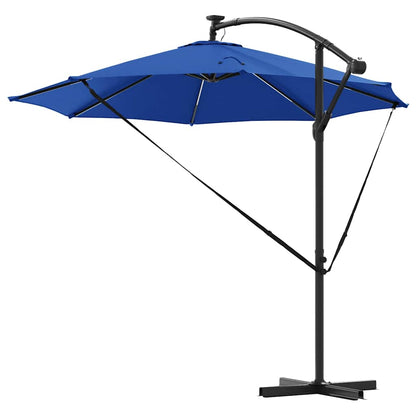 Cantilever Banana Parasol Azure blue 294 x 294 x 248 cm