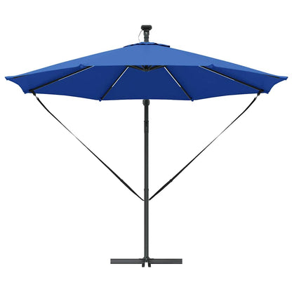 Cantilever Banana Parasol Azure blue 294 x 294 x 248 cm