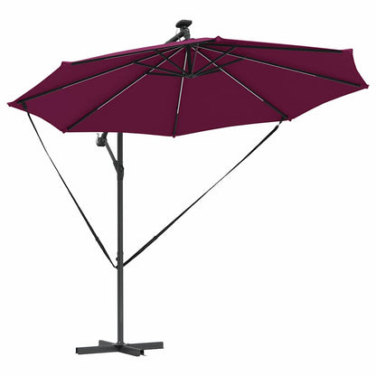 Cantilever Banana Parasol Bordeaux red 294 x 294 x 248 cm