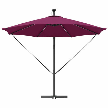 Cantilever Banana Parasol Bordeaux red 294 x 294 x 248 cm