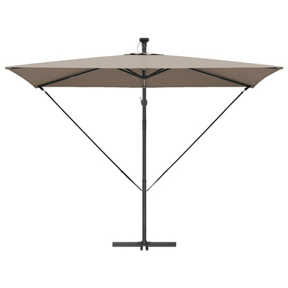 Cantilever Banana Parasol Taupe 294 x 200 x 254 cm