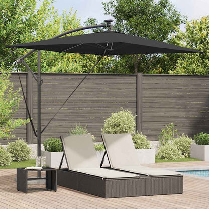 Cantilever Banana Parasol Black 294 x 200 x 254 cm