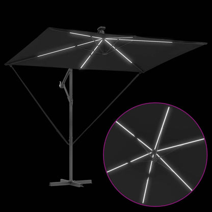 Cantilever Banana Parasol Black 294 x 200 x 254 cm