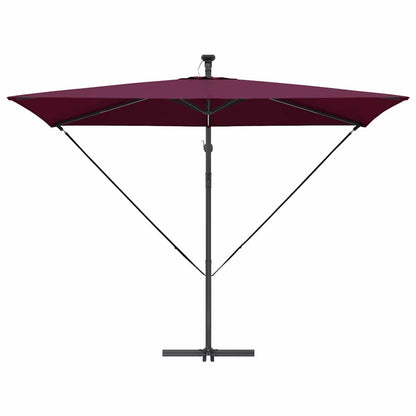 Cantilever Banana Parasol Bordeaux red 294 x 200 x 254 cm