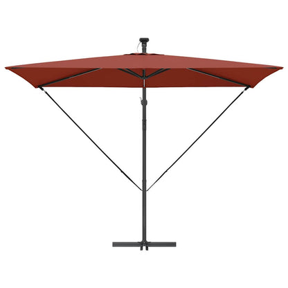 Cantilever Banana Parasol Terracotta 294 x 200 x 254 cm
