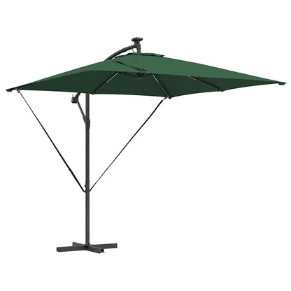 Cantilever Banana Parasol Green 249 x 249 x 250 cm