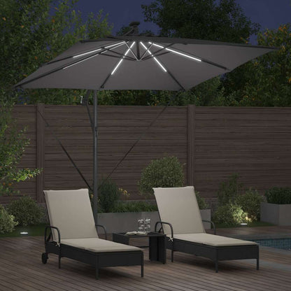 Cantilever Banana Parasol Anthracite 249 x 249 x 250 cm