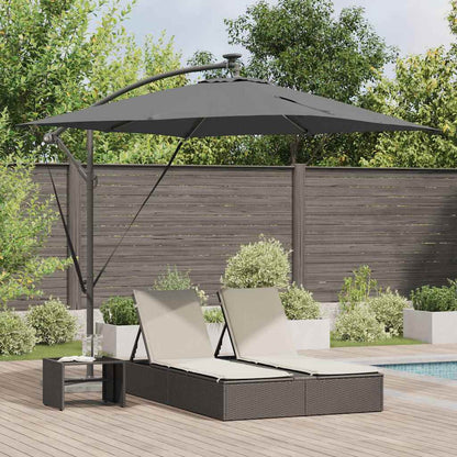 Cantilever Banana Parasol Anthracite 249 x 249 x 250 cm