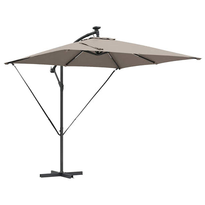 Cantilever Banana Parasol Taupe 249 x 249 x 250 cm