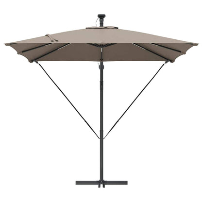 Cantilever Banana Parasol Taupe 249 x 249 x 250 cm