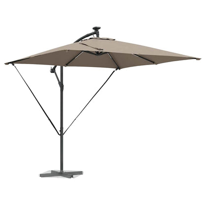 Cantilever Banana Parasol Taupe 249 x 249 x 250 cm