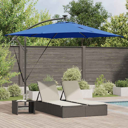 Cantilever Banana Parasol Blue 249 x 249 x 250 cm