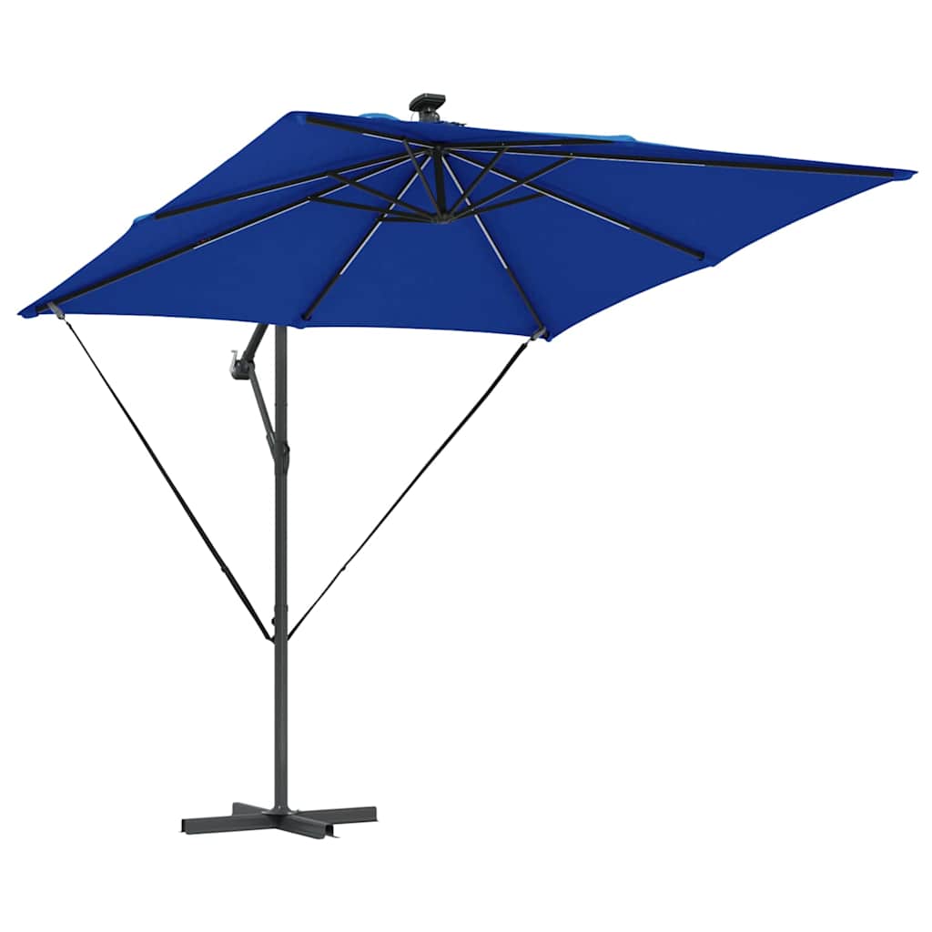 Cantilever Banana Parasol Blue 249 x 249 x 250 cm