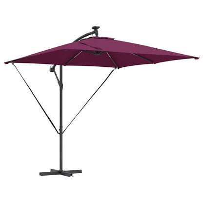 Cantilever Banana Parasol Bordeaux red 249 x 249 x 250 cm