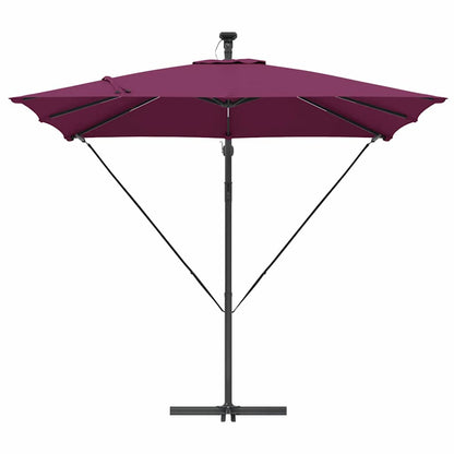 Cantilever Banana Parasol Bordeaux red 249 x 249 x 250 cm