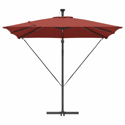 Cantilever Banana Parasol Terracotta 249 x 249 x 250 cm