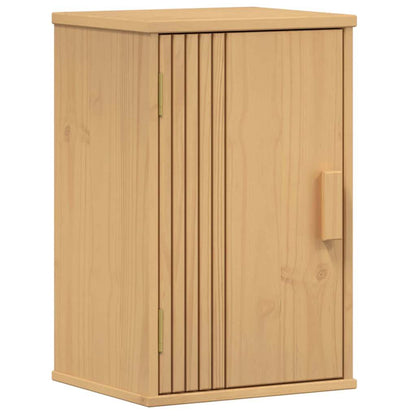 Bathroom Furniture Set with Door 3 pcs Brown 114 x 43 x 73.5 cm