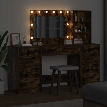 Dressing Table 3 pcs Brown 40 x 41 x 135 cm Engineered wood