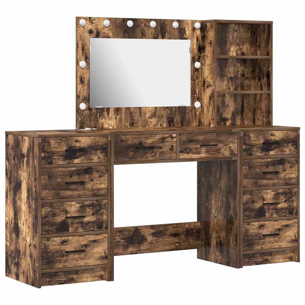 Dressing Table 3 pcs Brown 40 x 41 x 135 cm Engineered wood