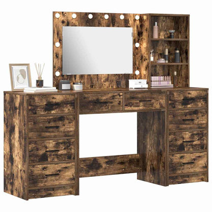 Dressing Table 3 pcs Brown 40 x 41 x 135 cm Engineered wood