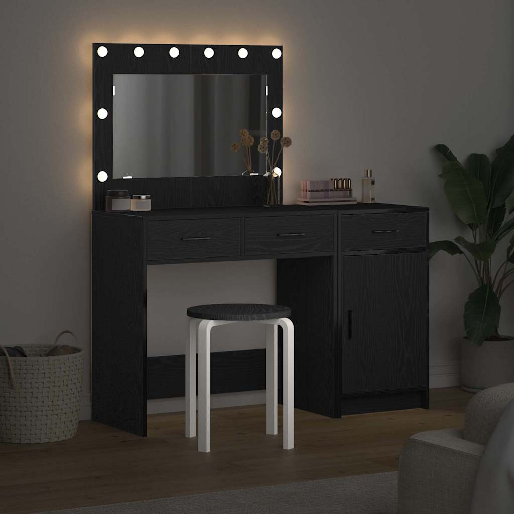 Dressing Table 2 pcs Black 40 x 41 x 75 cm Engineered wood