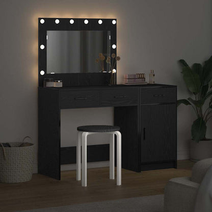 Dressing Table 2 pcs Black 40 x 41 x 75 cm Engineered wood