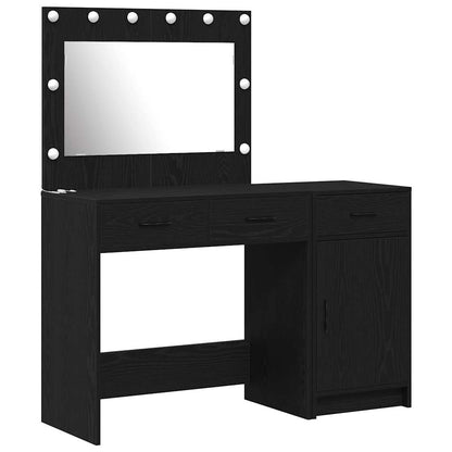 Dressing Table 2 pcs Black 40 x 41 x 75 cm Engineered wood