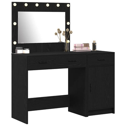 Dressing Table 2 pcs Black 40 x 41 x 75 cm Engineered wood