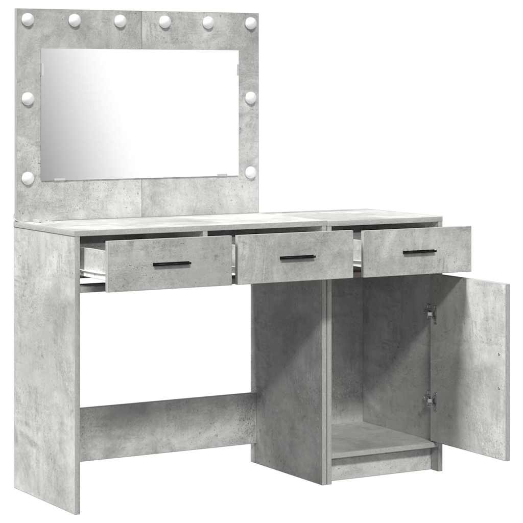 Dressing Table 2 pcs Grey 40 x 41 x 75 cm Engineered wood