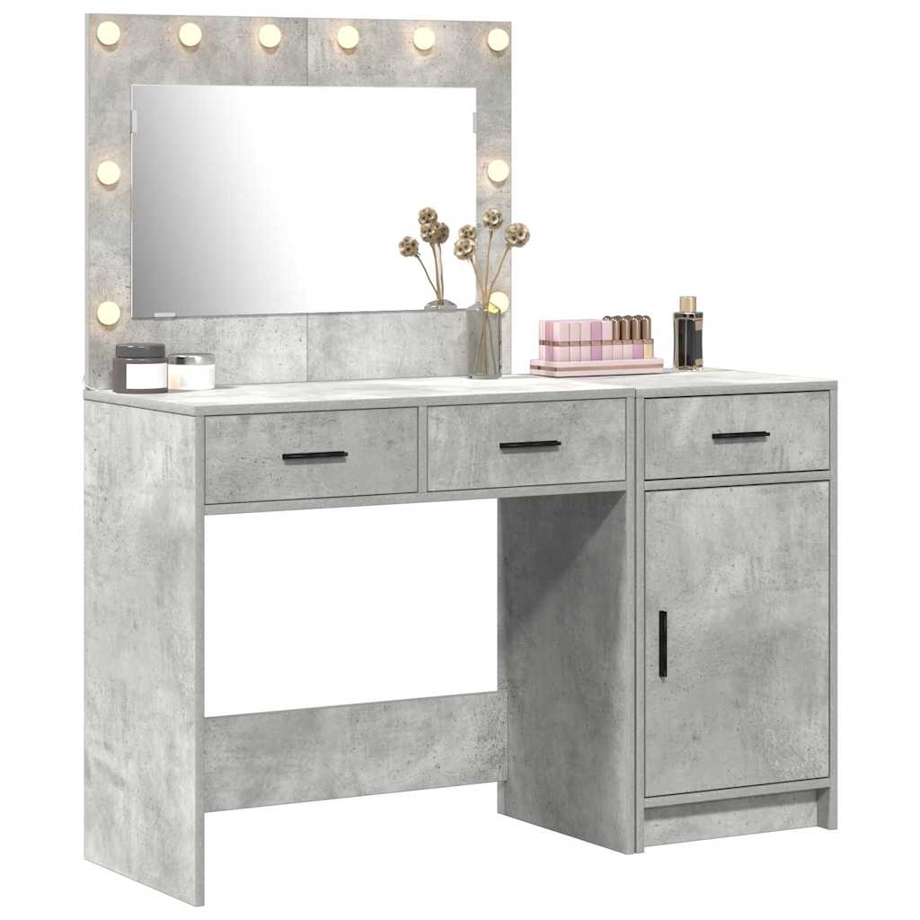 Dressing Table 2 pcs Grey 40 x 41 x 75 cm Engineered wood
