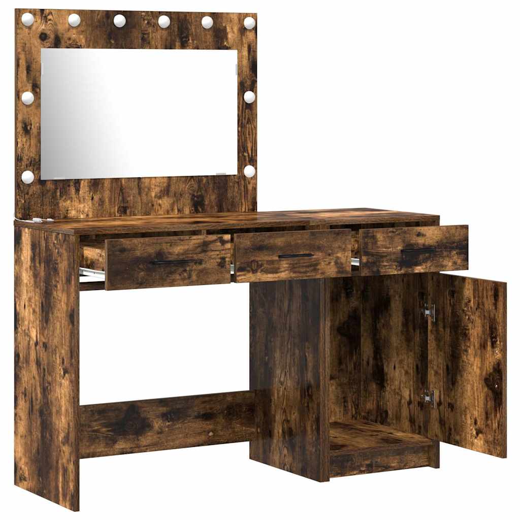 Dressing Table 2 pcs Brown 40 x 41 x 75 cm Engineered wood