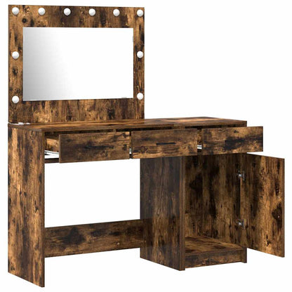 Dressing Table 2 pcs Brown 40 x 41 x 75 cm Engineered wood