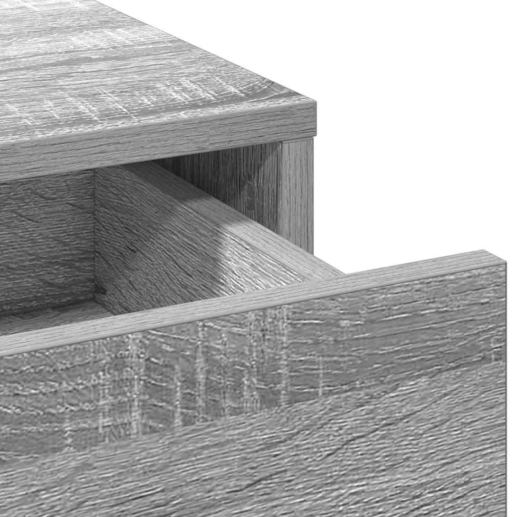 Dressing Table 2 pcs Grey 40 x 41 x 75 cm Engineered wood