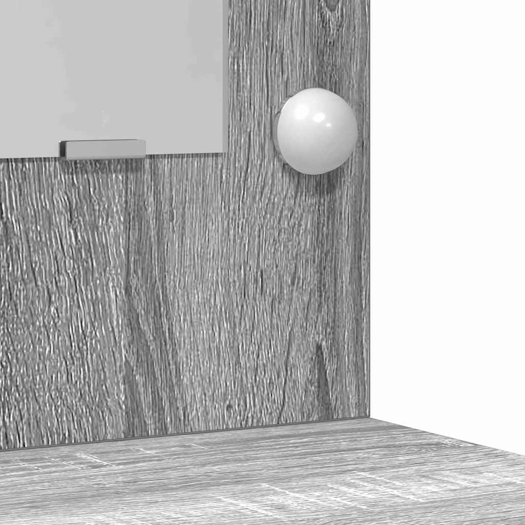 Dressing Table 2 pcs Grey 40 x 41 x 75 cm Engineered wood