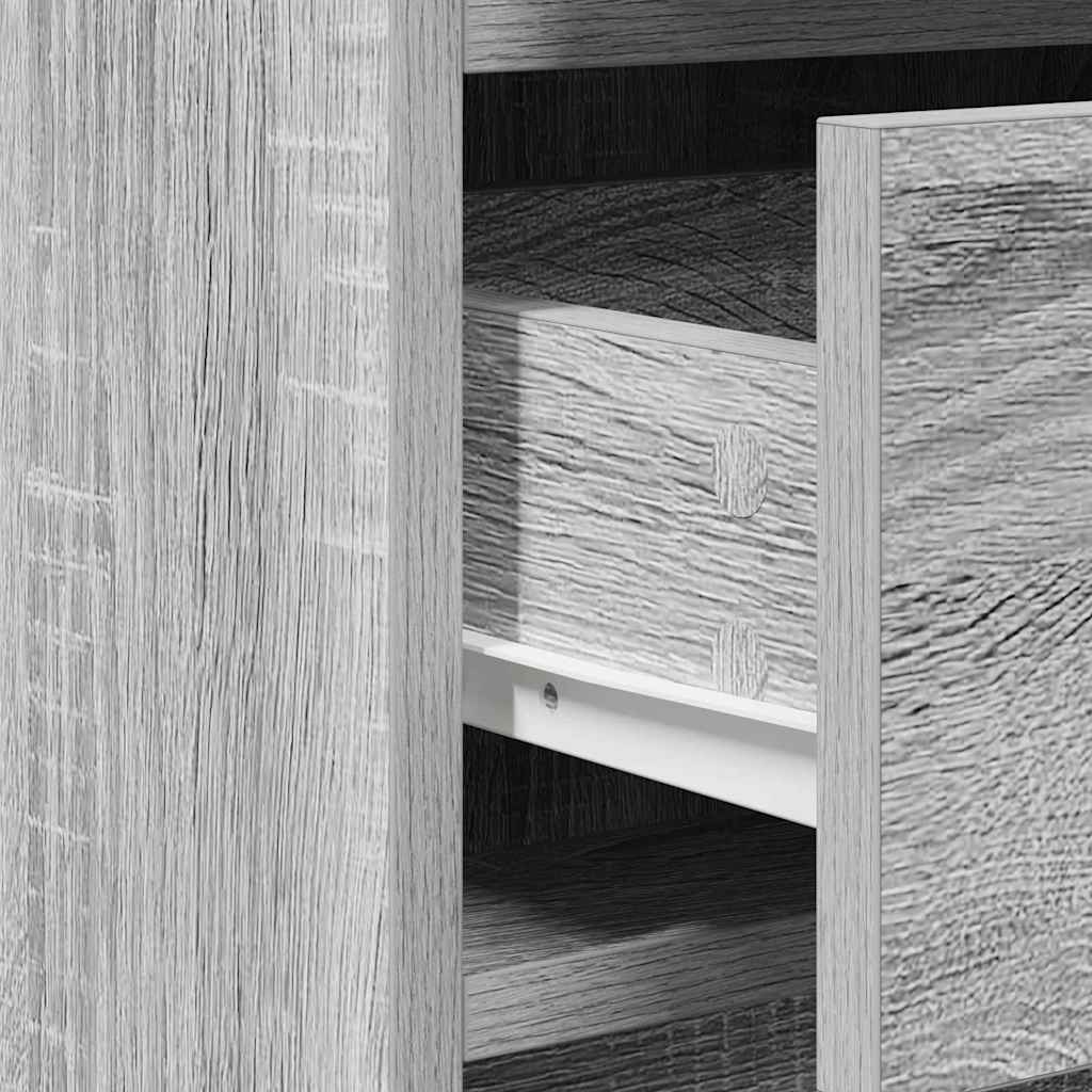 Dressing Table 2 pcs Grey 40 x 41 x 75 cm Engineered wood