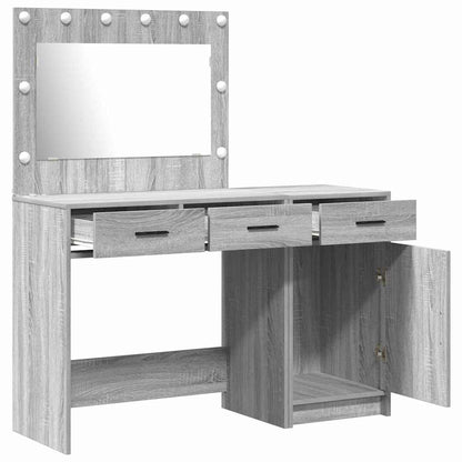 Dressing Table 2 pcs Grey 40 x 41 x 75 cm Engineered wood