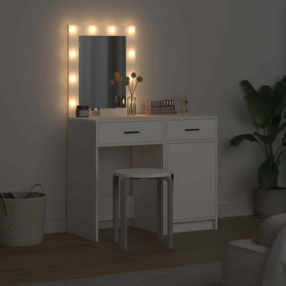 Dressing Table 2 pcs White 50 x 41 x 135 cm Engineered wood