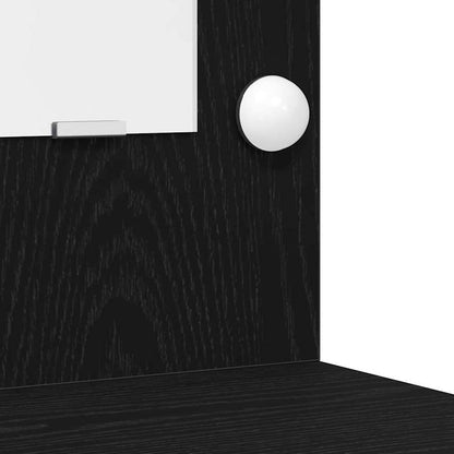 Dressing Table 2 pcs Black 50 x 41 x 135 cm Engineered wood