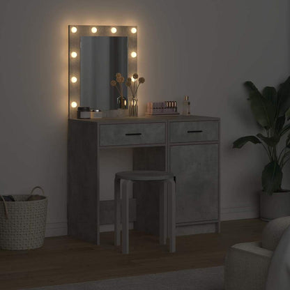 Dressing Table 2 pcs Grey 50 x 41 x 135 cm Engineered wood