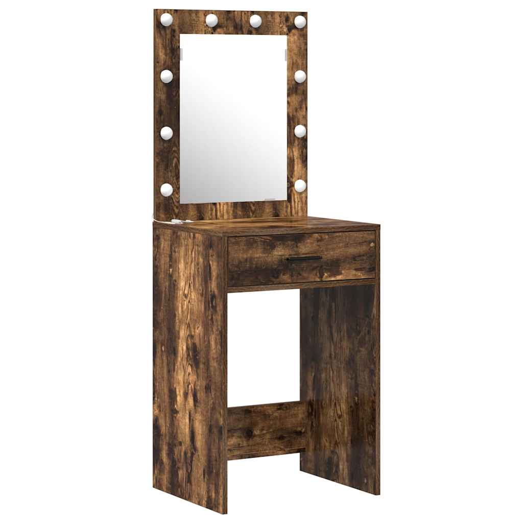 Dressing Table 2 pcs Brown 50 x 41 x 135 cm Engineered wood