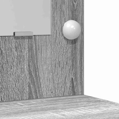 Dressing Table 2 pcs Grey 50 x 41 x 135 cm Engineered wood