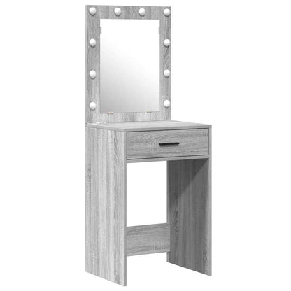 Dressing Table 2 pcs Grey 50 x 41 x 135 cm Engineered wood